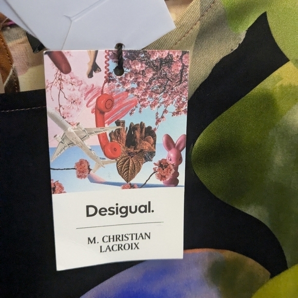 NWT Desigual Petals Lacroix M. Christian Lacroix Dress - Picture 6 of 7